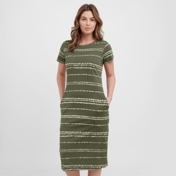 One Earth Women's Hayle Midi Dress, Khaki