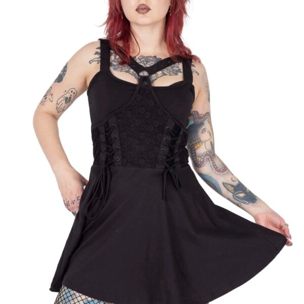 Vixxsin - Journey Black - Dress - black - M - 95% Cotton, 5% Elastane,Jersey