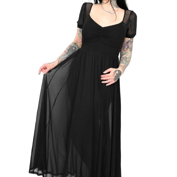 Foxblood - Lily Mesh Maxi Black - Dress - black - M - 95% Polyester, 5% Elastane,Mesh
