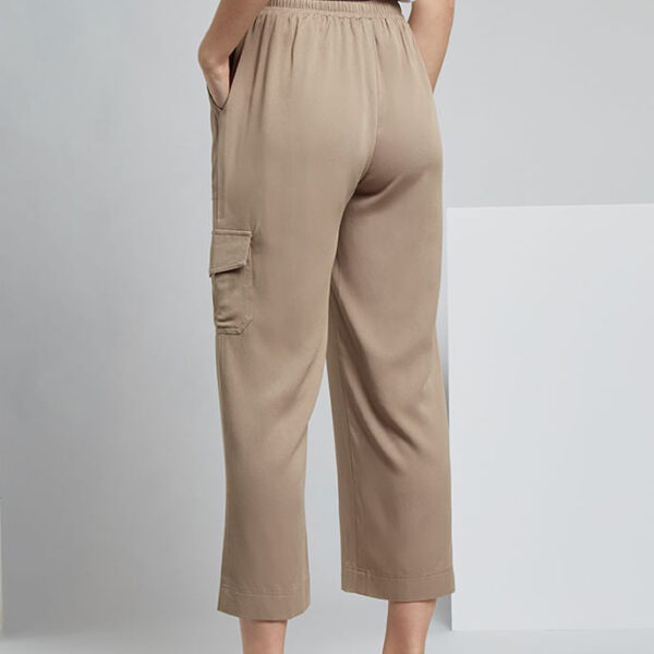 Neil Soft Taupe Utility Cropped Trouser