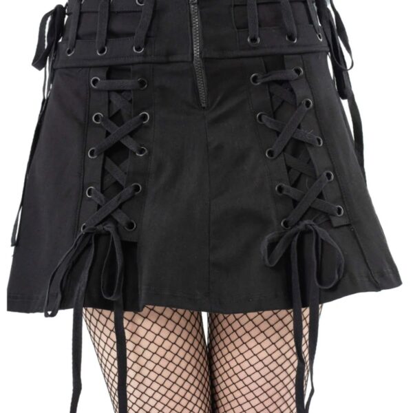 Chemical Black - Nemy Black - Skirt - black - XXL - 59% Cotton, 39% Polyester, 2% Elastane,Cotton