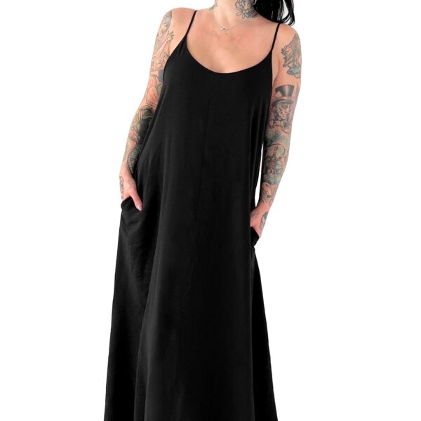 Foxblood - Afterlife Maxi Black - Dress - black - L - 65% Polyester, 35% Cotton,Cotton