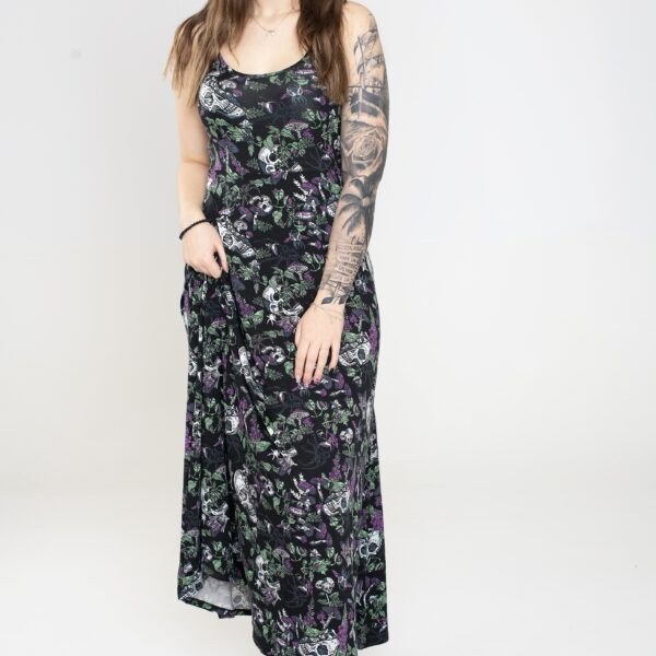 Sourpuss Clothing - Garden Witch Black - Dress - multicolored - XS - 95% Viscose, 5% Elastane,Jersey