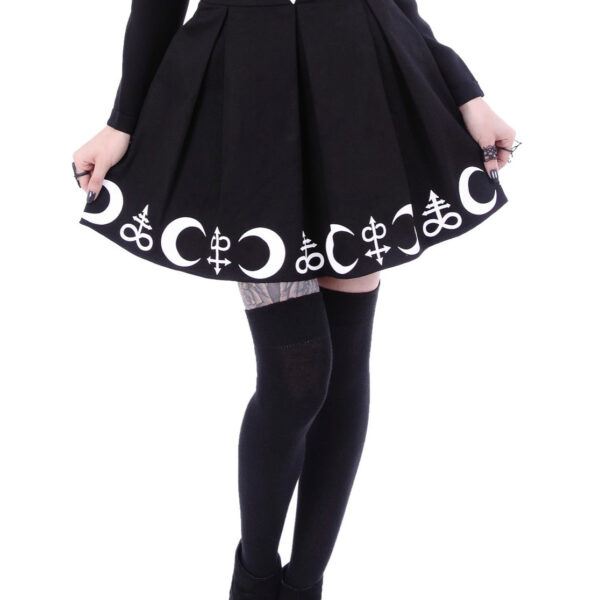 Restyle - Symbol Black/White - Skirt - black - L - 100% Cotton,Cotton
