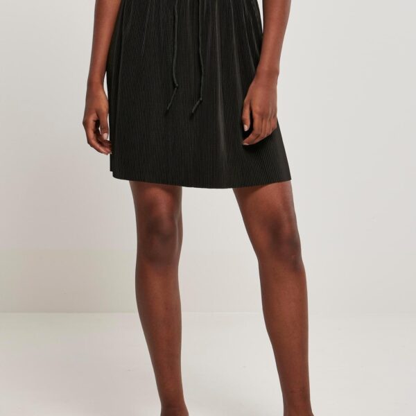 Urban Classics - Ladies Plisse Mini Black - Skirt - yellow - XS - 100% Polyester,Synthetics