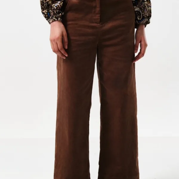 Tim Baby Cord Straight Cut Trousers - Mole